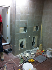 Pre-Urinal installation rough-in