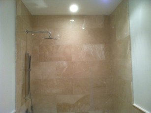 Bathroom tub tile lights