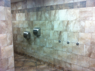 Washroom driers full wall